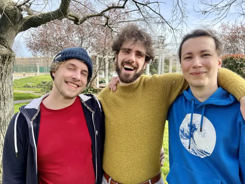 Merlin, Thibaut et Fabien ensemble